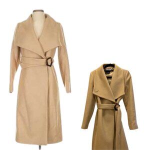 Mango Women's Beige Coat L Size